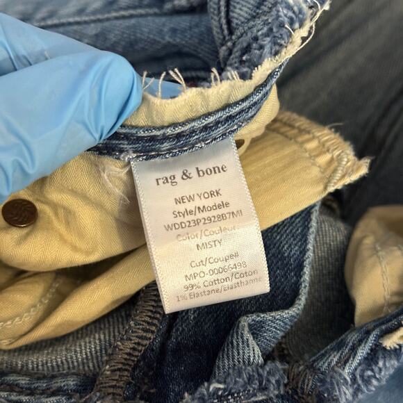Rag & Bone Sz 29 Peyton Mid Rise Bootcut Medium Wash Jeans Misty WDD23P2928B7MI - Picture 8 of 11